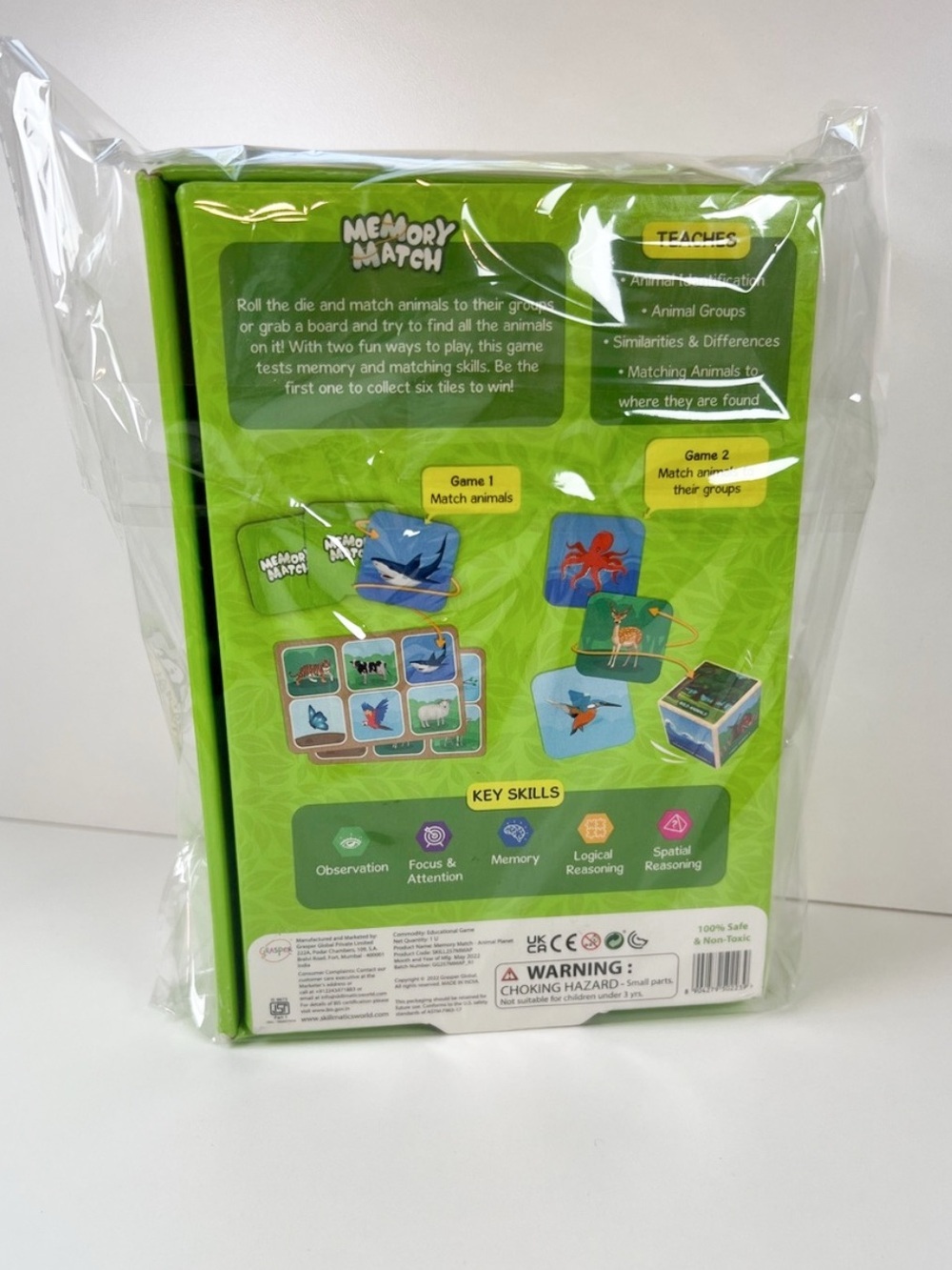 Skillmatics Memory Match Animal Planet Educational Matching Game Ages 3-7 - Picture 3 of 3